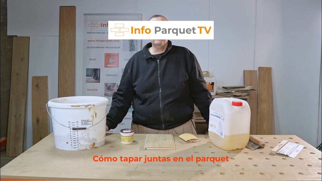 Cómo tapar juntas en el parquet