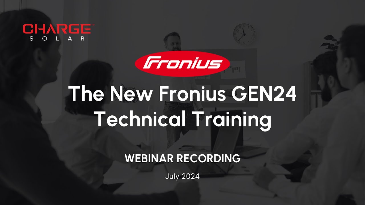 The New Fronius GEN24 Technical Training