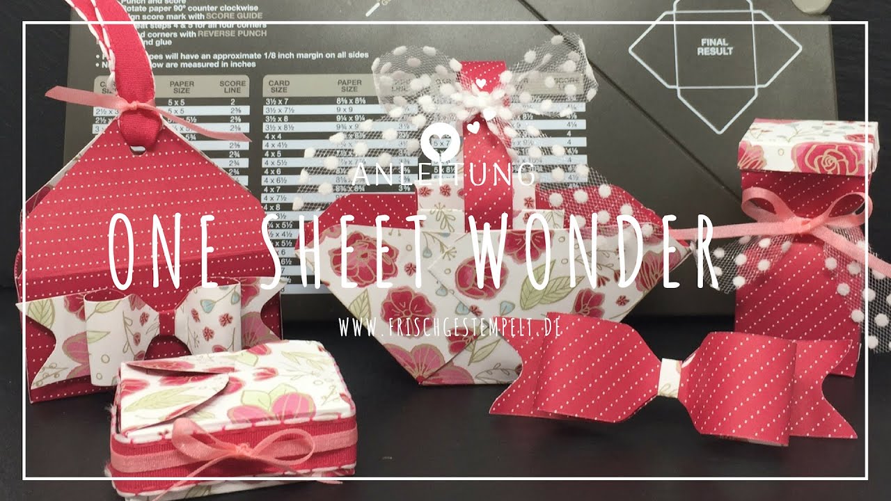 One Sheet Wonder✂️Envelope Punch Board✂️Verpackungen✂️Stampin‘ Up!