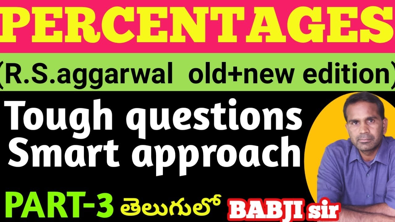 Percentage Tricks |Shortcuts|Formula | Percentage Problems Tricks  |in telugu | babji study point
