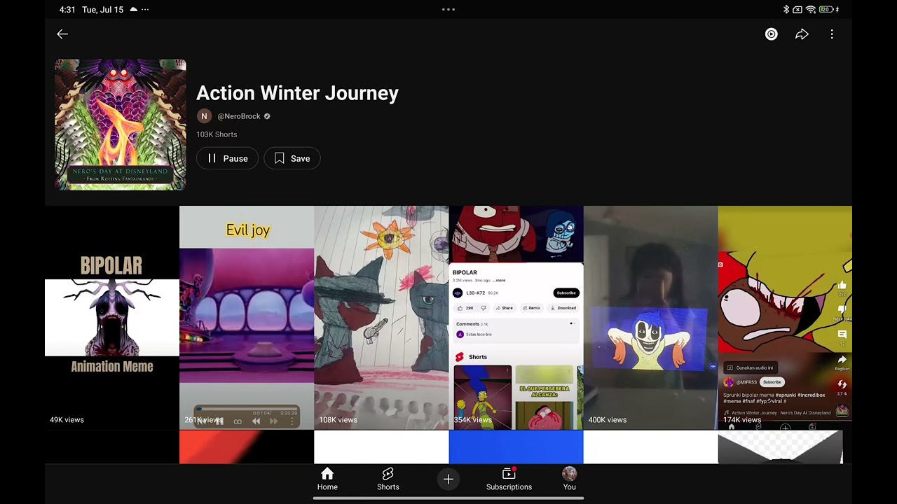 Action winter journey) song