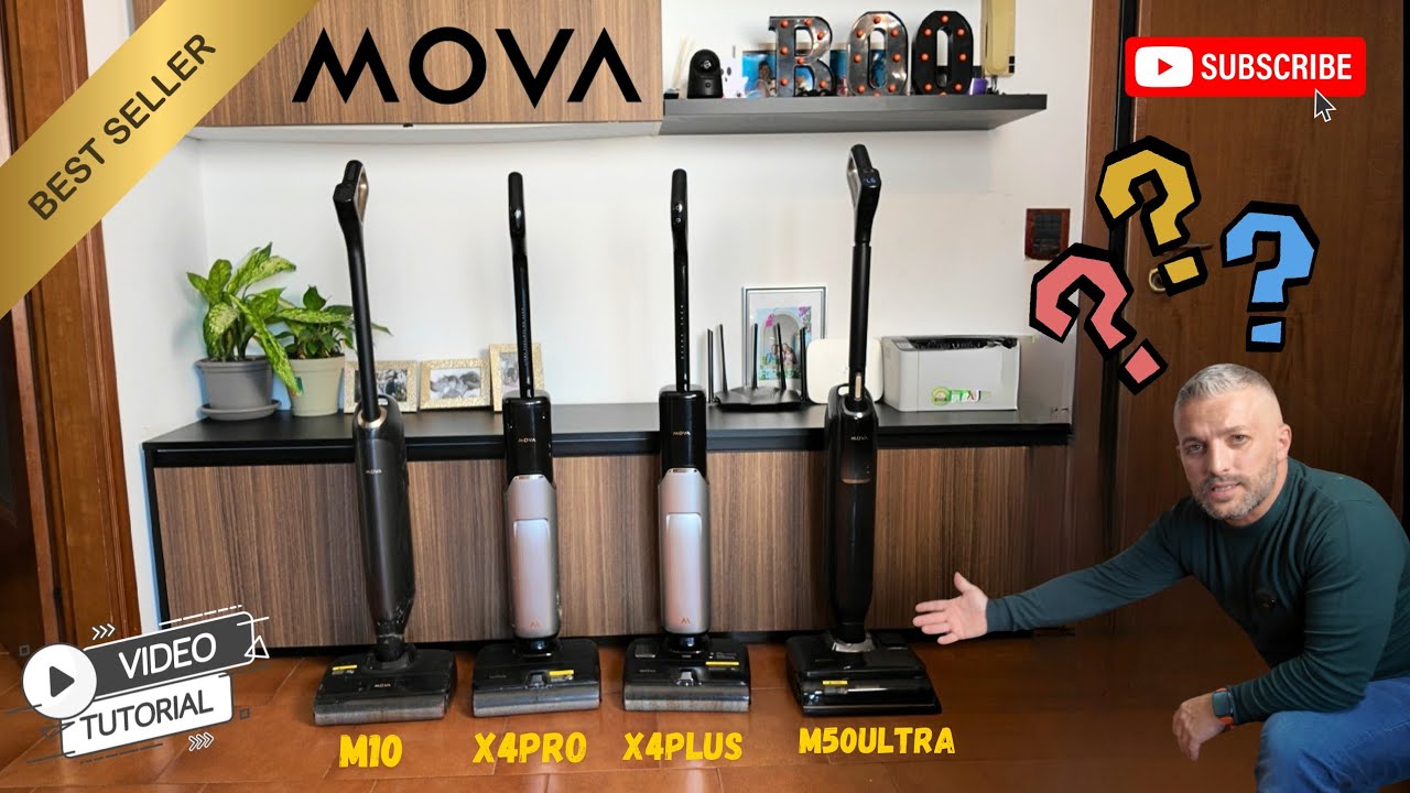 Guida definitiva alle 4 lavapavimenti 🔥Quale MOVA scegliere?  (M10, X4 Pro, X4 Plus, M50 Ultra)
