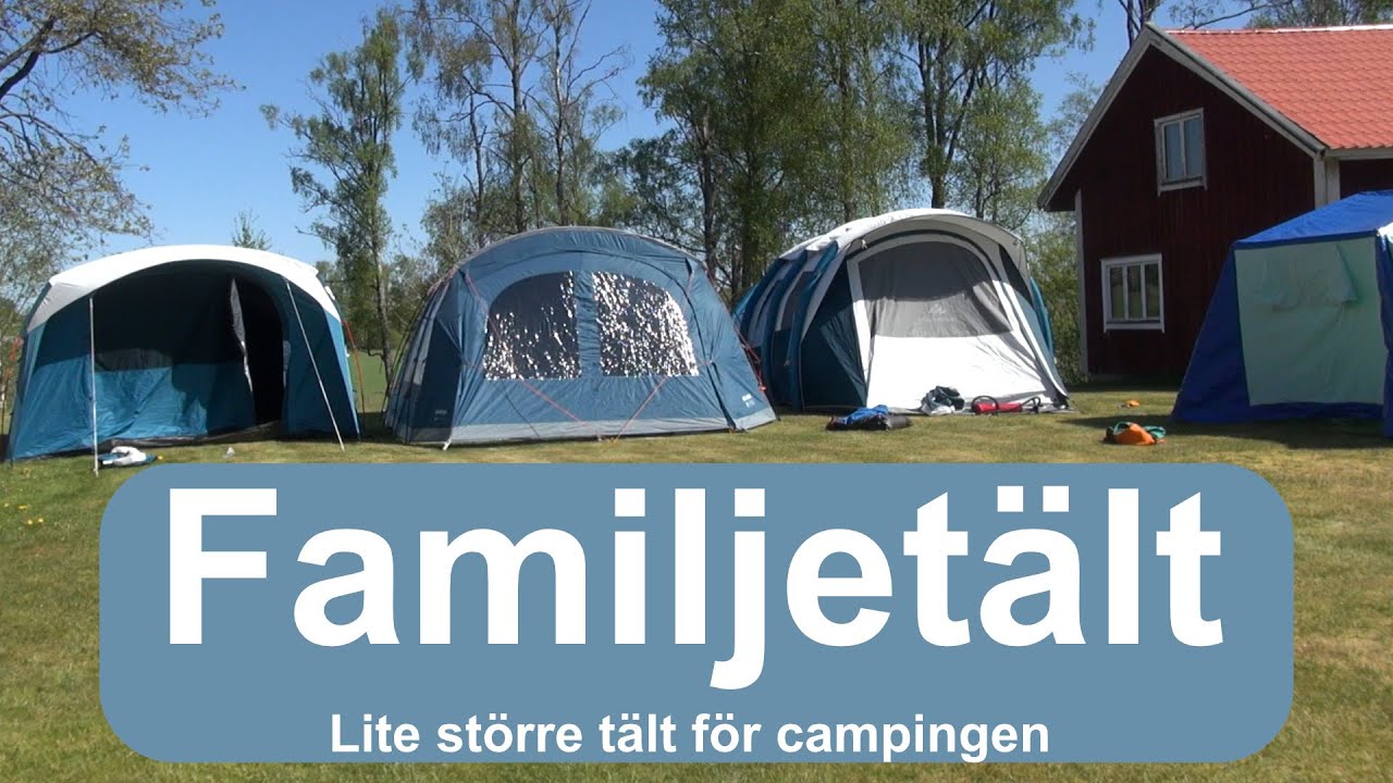Familjetält - Quechua Air Seconds, Arpenaz, Vango - SVENSKA