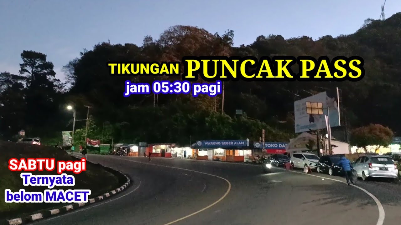 PUNCAK PASS Sabtu pagi Ternyata belom MACET PARAH