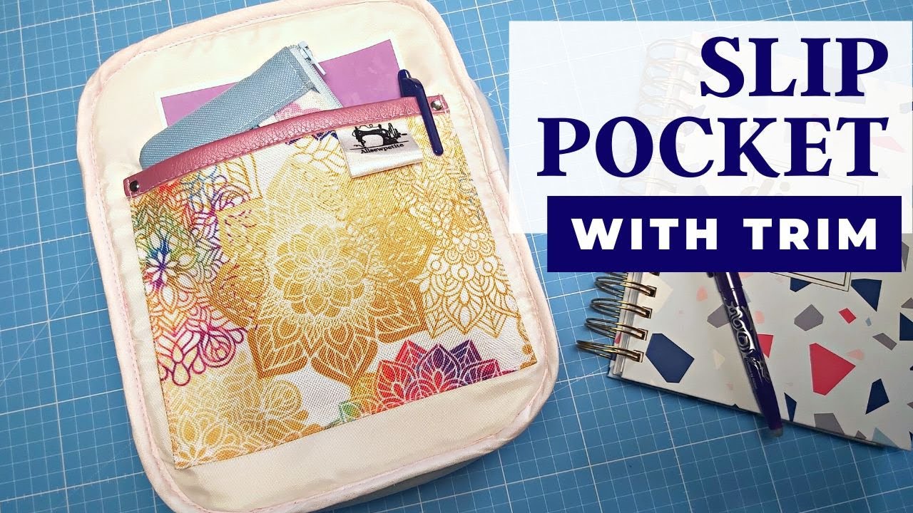 Как сделать накладной карман с отделкой менее чем за 5 минут!