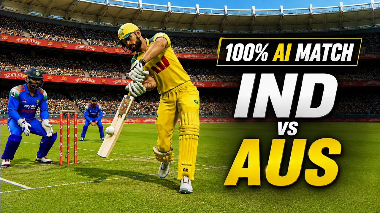 😱 The Craziest AI vs AI Match Ever! IND vs AUS | Cricket 26