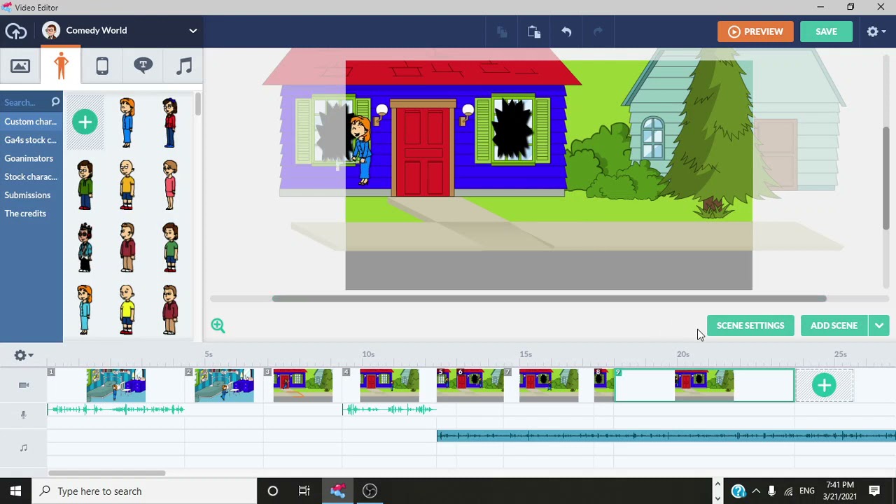 За GoAnimate: Рози разрушает дом/Заземлённая
