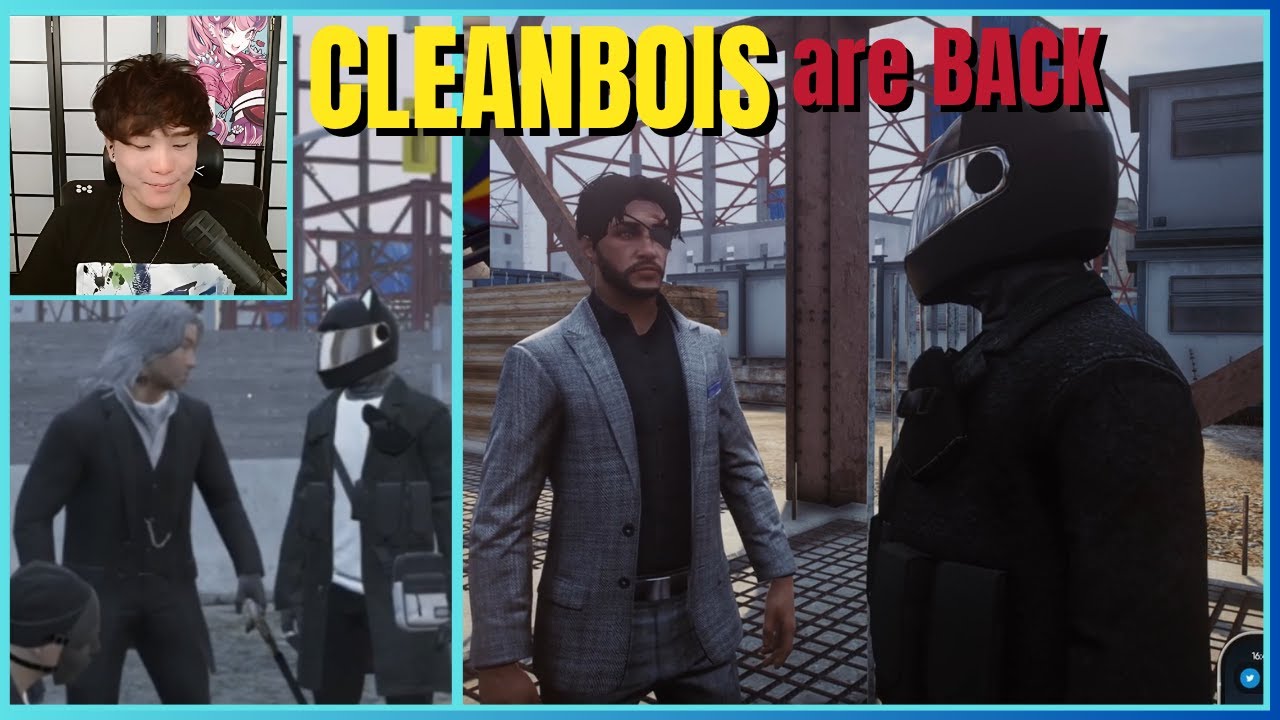 Mickey, YUNO SYKK and LANG BUDDHA bring back the CLEANBOIS..  GTA 5 Nopixel 4.0