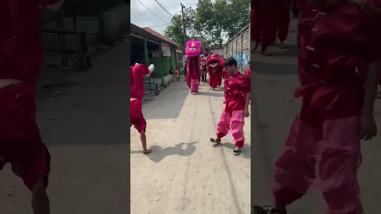 Enak banget habis salto langsung joget #barongsai #burokcirebon #karnaval #shortvideo