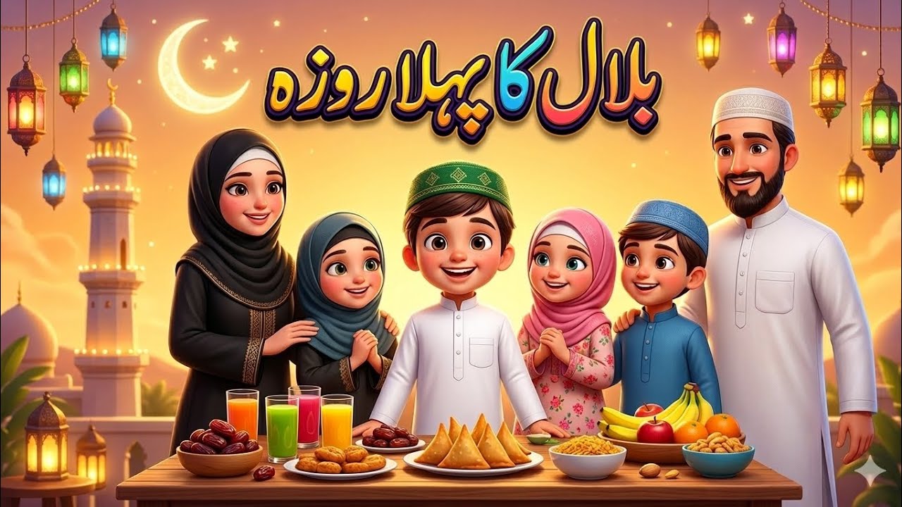 Bilal Ka Pehla Roza | Islamic Cartoon Story For Kids | Ramadan Special