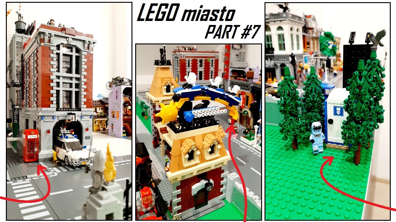 Rozpoczynam budowę wesołego miasteczka z LEGO / Dużo detali w centrum miasta / LEGO miasto - PART #7