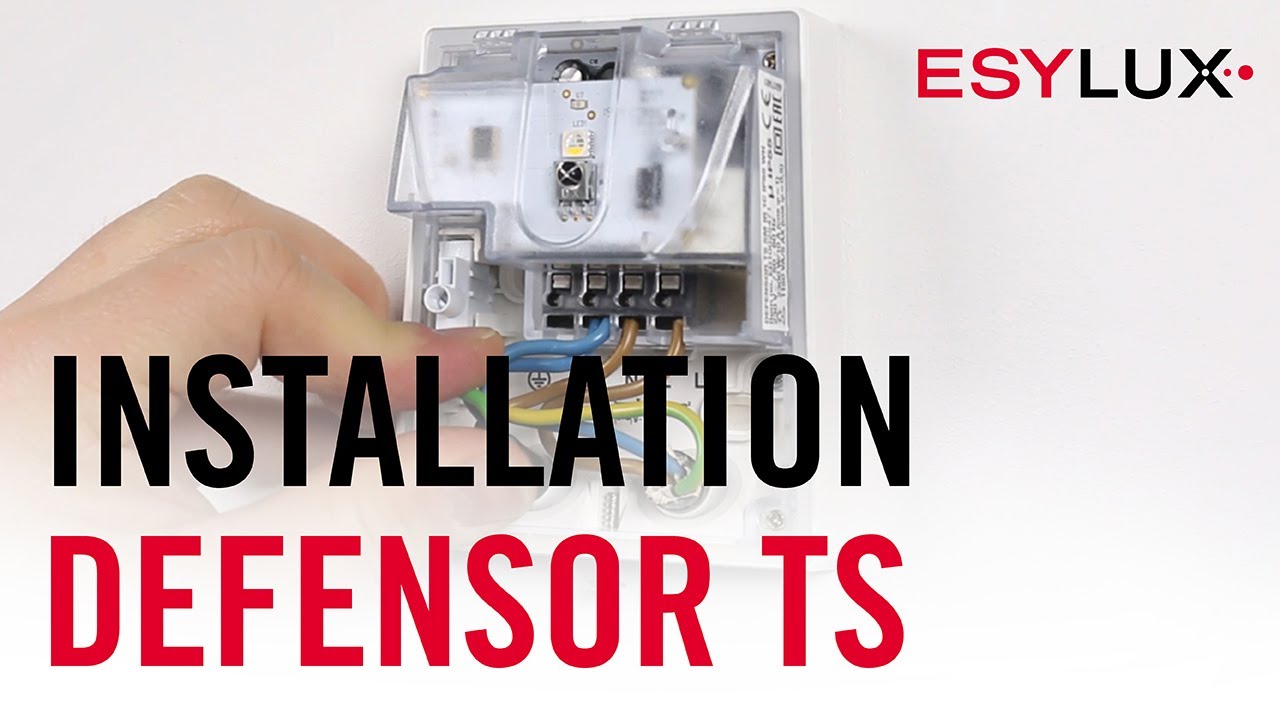Install twighlight switches DEFENSOR TS easily I ESYLUX I Assembly & Installation
