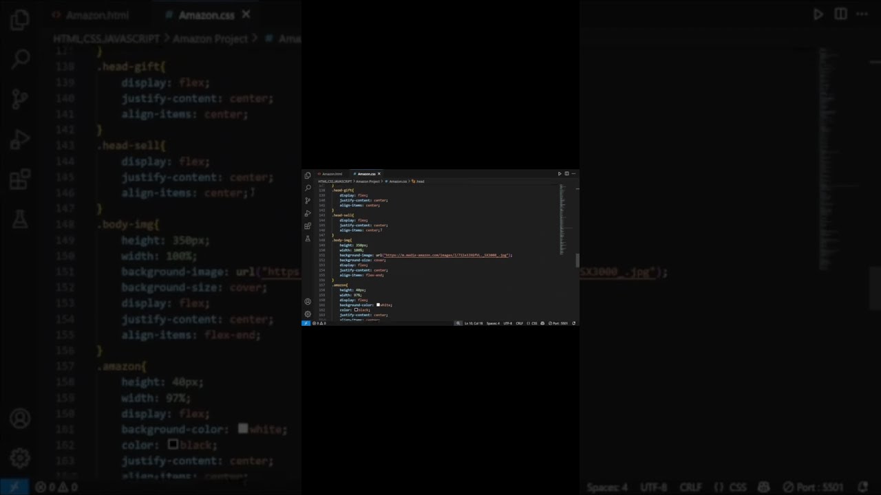 Creating Amazon Using HTML,CSS || Amazon बना रहा हु  HTML, CSS से || #coding #programming #amazon