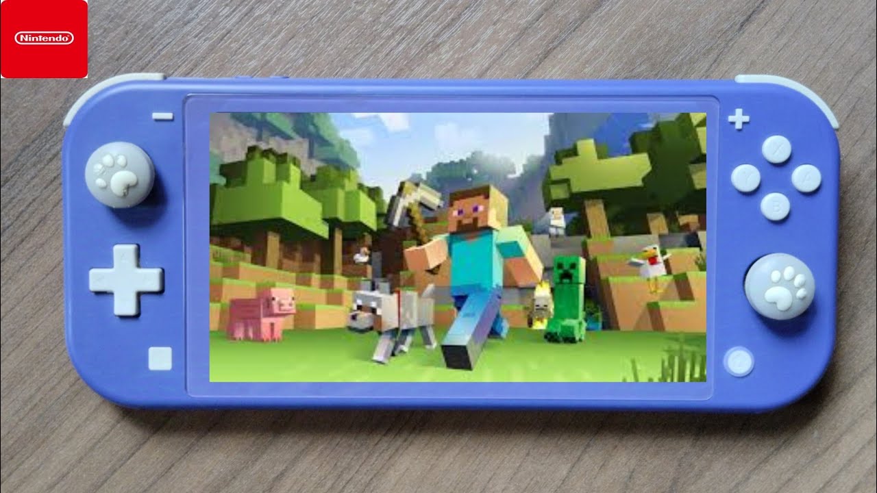 Minecraft Nintendo Switch Lite Gameplay