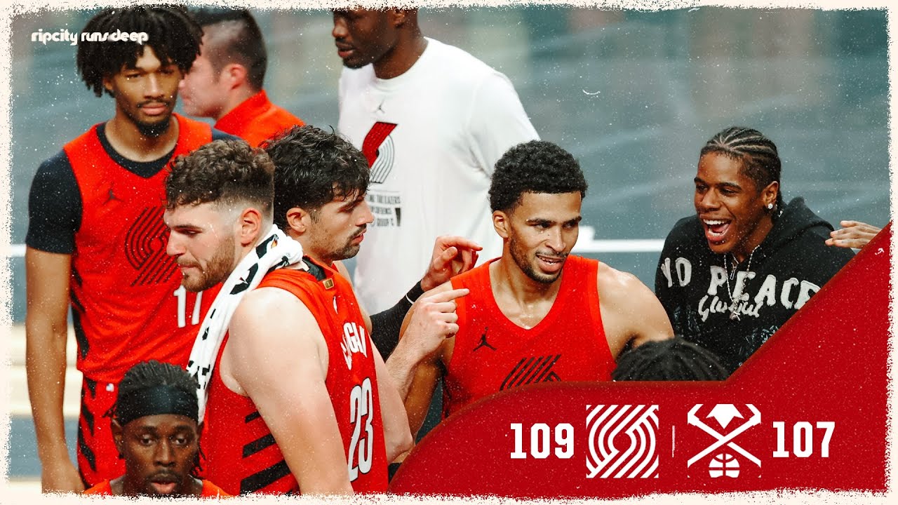 The Portland Trail Blazers COMEBACK to defeat the Denver Nuggets in their first NBA CUP GAME!