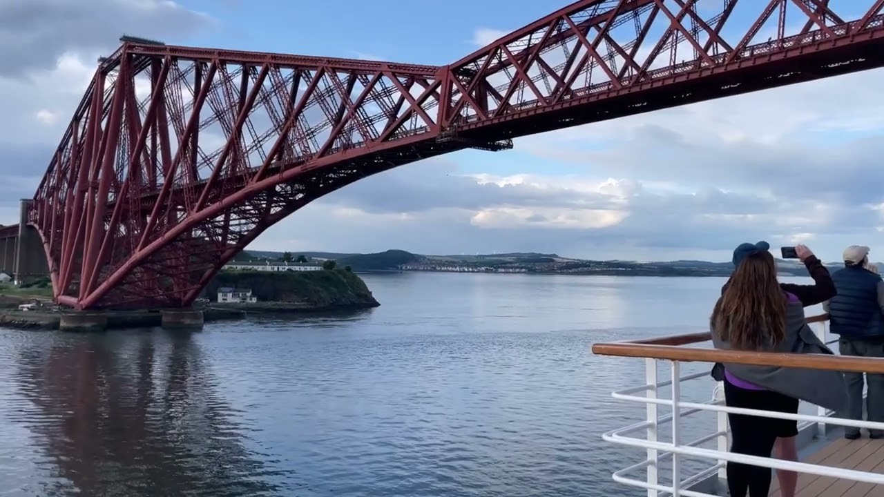 Departing Rosyth On Board BALMORAL Horns BRAEMAR Forth Bridges 19 Jul 2023