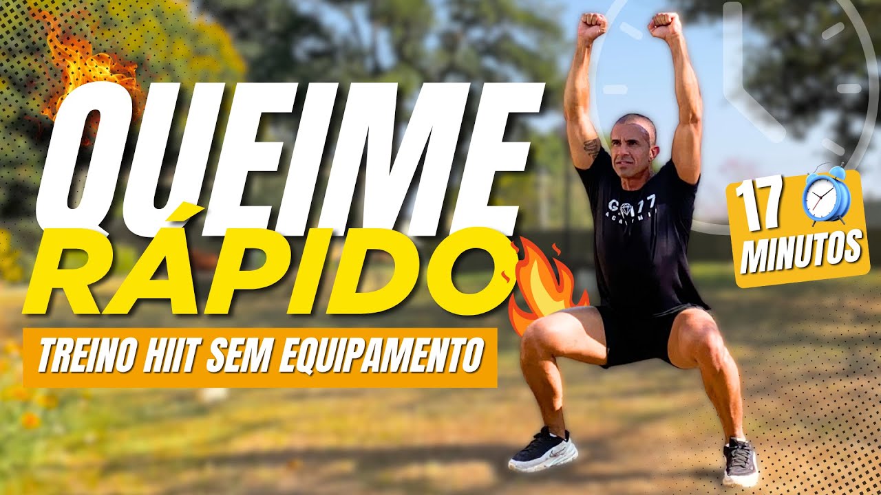 HIIT Explosivo 15 Minutos 🔥 Queime Gordura R&aacute;pido E Defina o Corpo(Em Casa, Sem Equipamentos)
