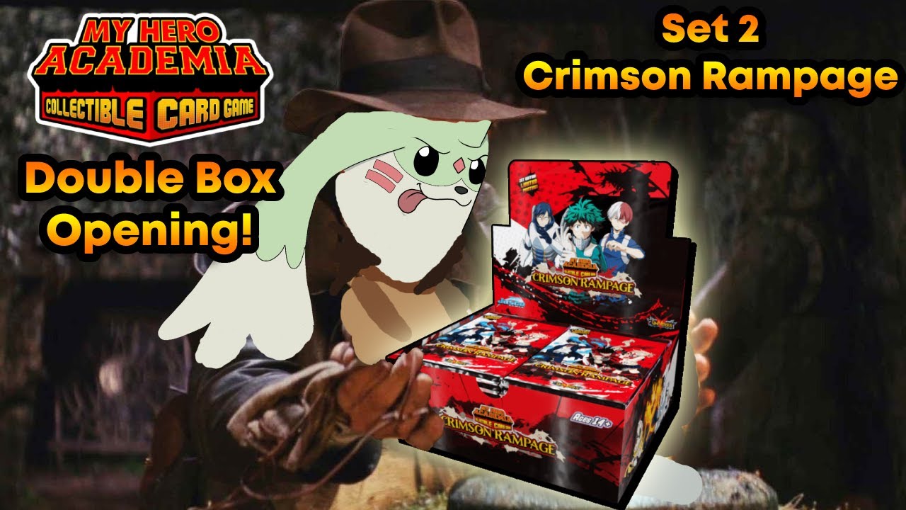 Opening TWO My Hero Academia Crimson Rampage Booster Boxes