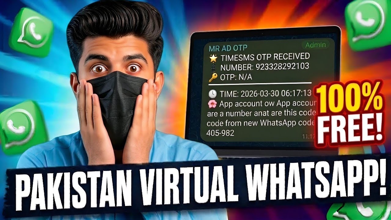 How To Create Pakistani Virtual WhatsApp Method | New WhatsApp Numbers (Free)
