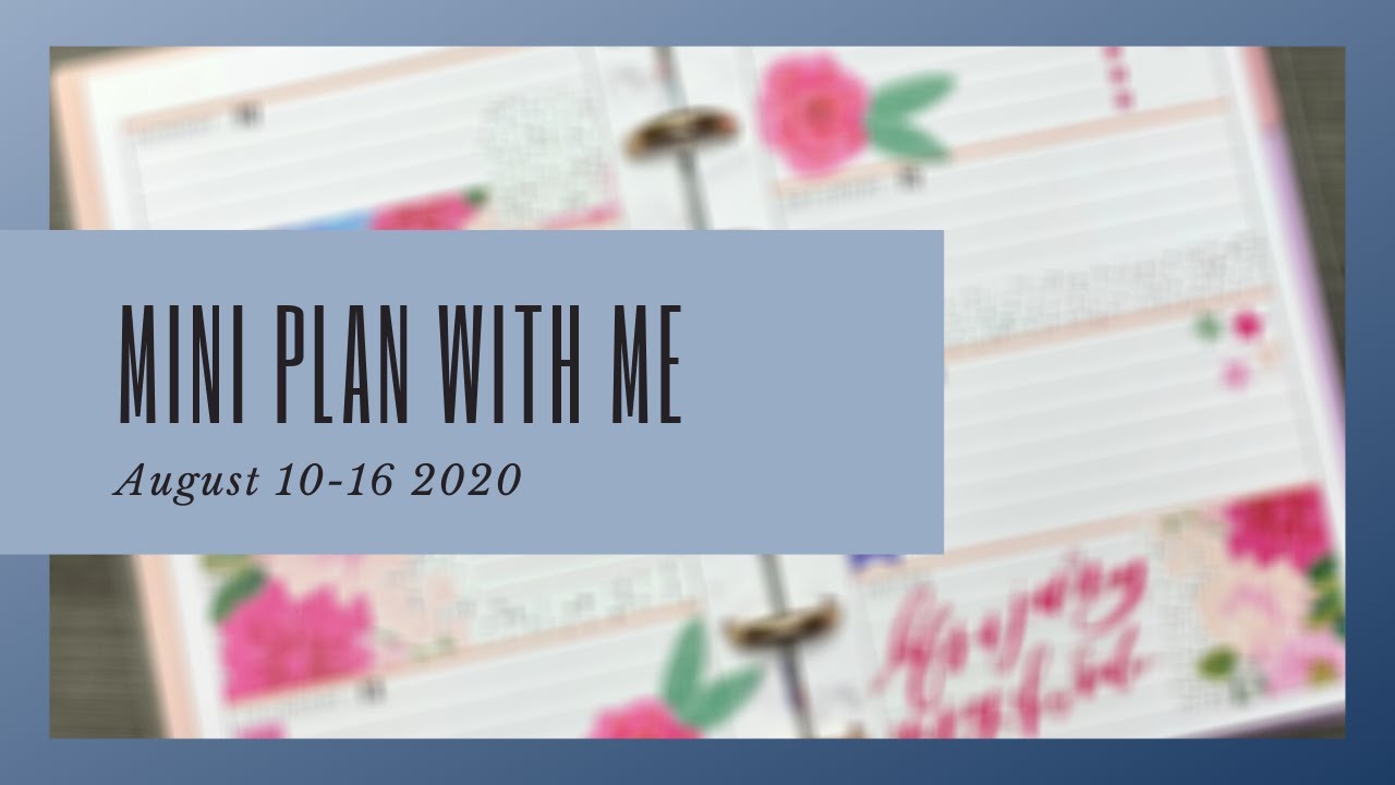 MINI HAPPY PLANNER | HORIZONTAL LAYOUT | PLAN WITH ME | AUGUST 10-16