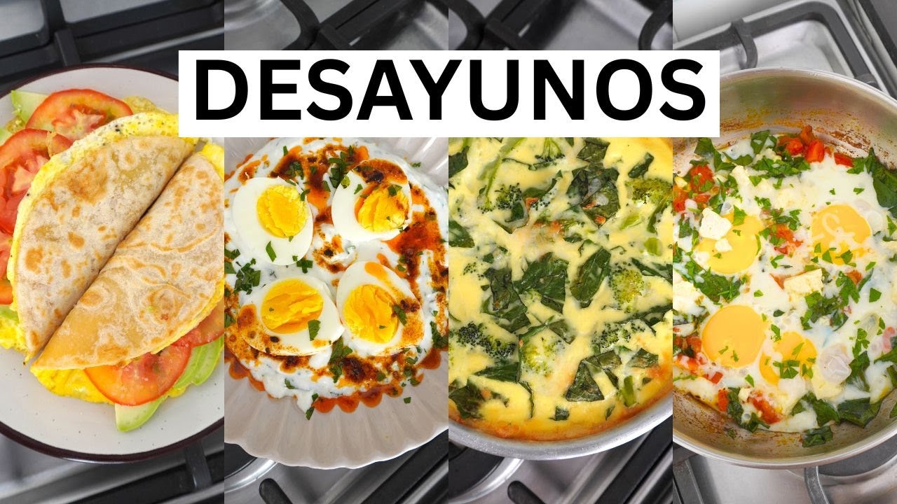 Una Semana de Desayunos usando huevos