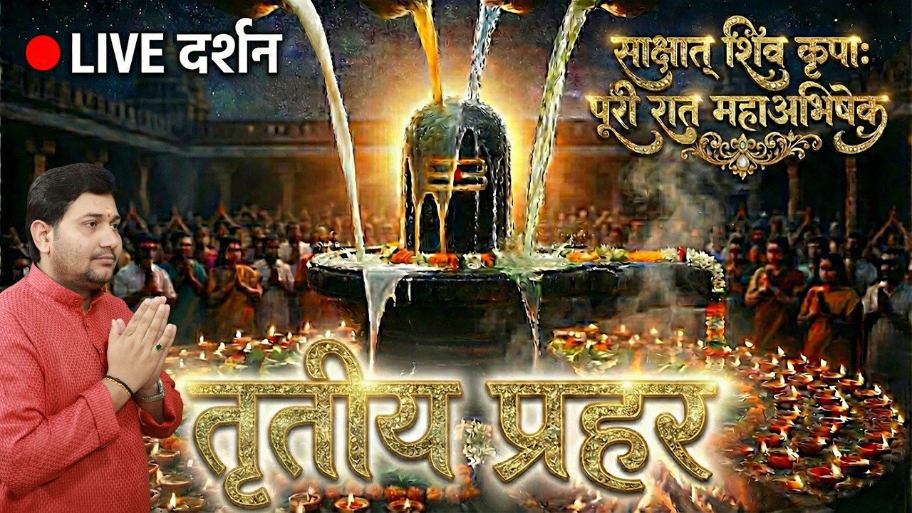 🔴 LIVE Kashi: महाशिवरात्रि किस्मत पलट देंगे ये 4 महा-अभिषेक | तृतीय प्रहर कुशोदक से रुद्राभिषेक