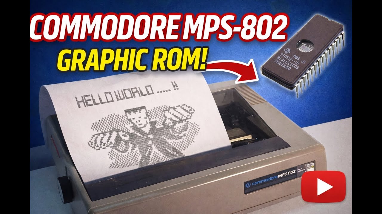 Commodore 1526 (MPS 802) with Grafik ROM II v60.12