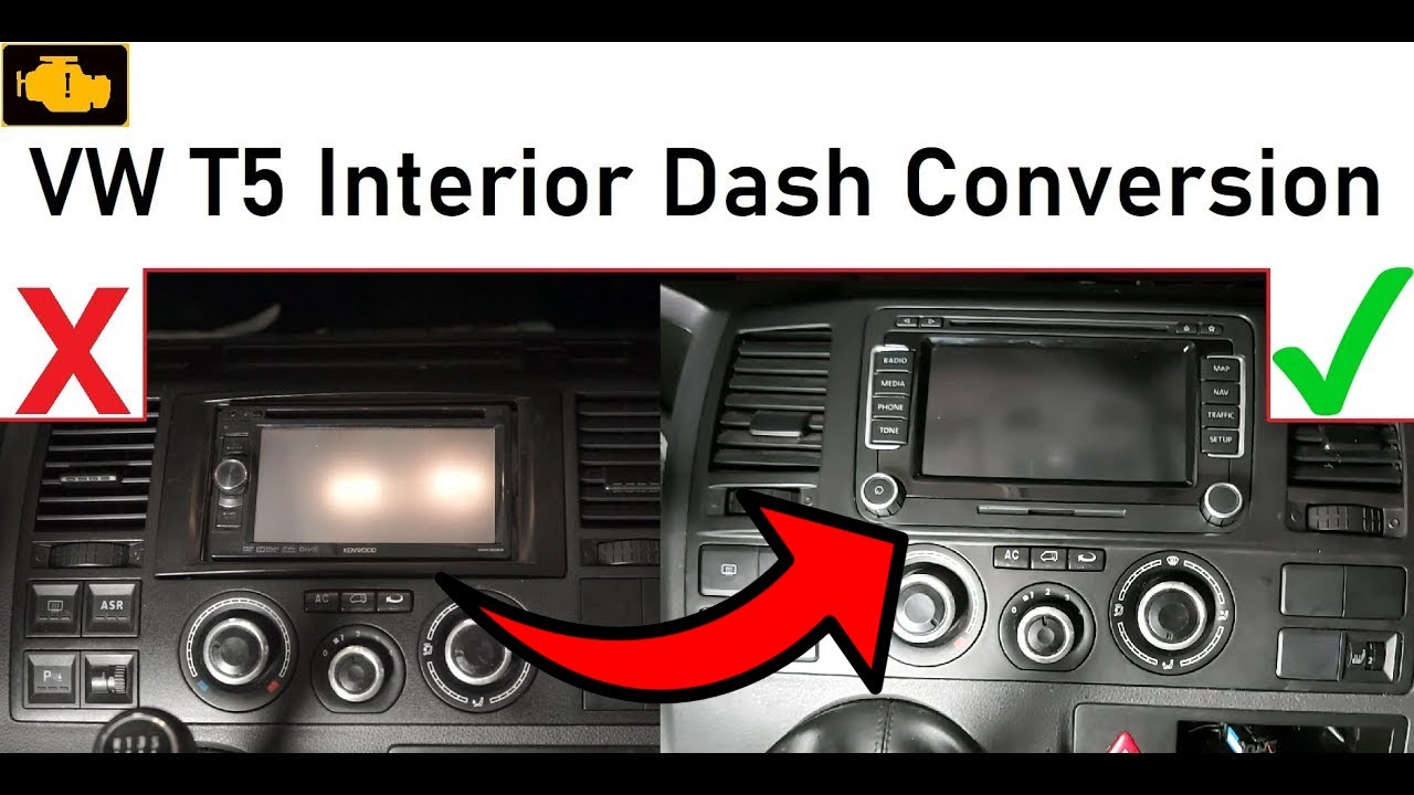 Vw t5.1 Interior radio Panel to T5