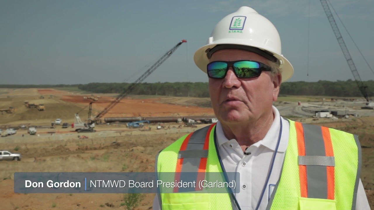 NTMWD Board Tours of Bois d’ Arc Lake Construction Progress