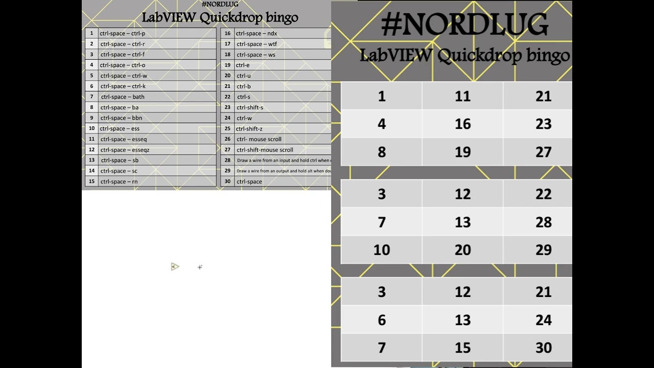 #6 NordLUG Quick Drop Bingo Short