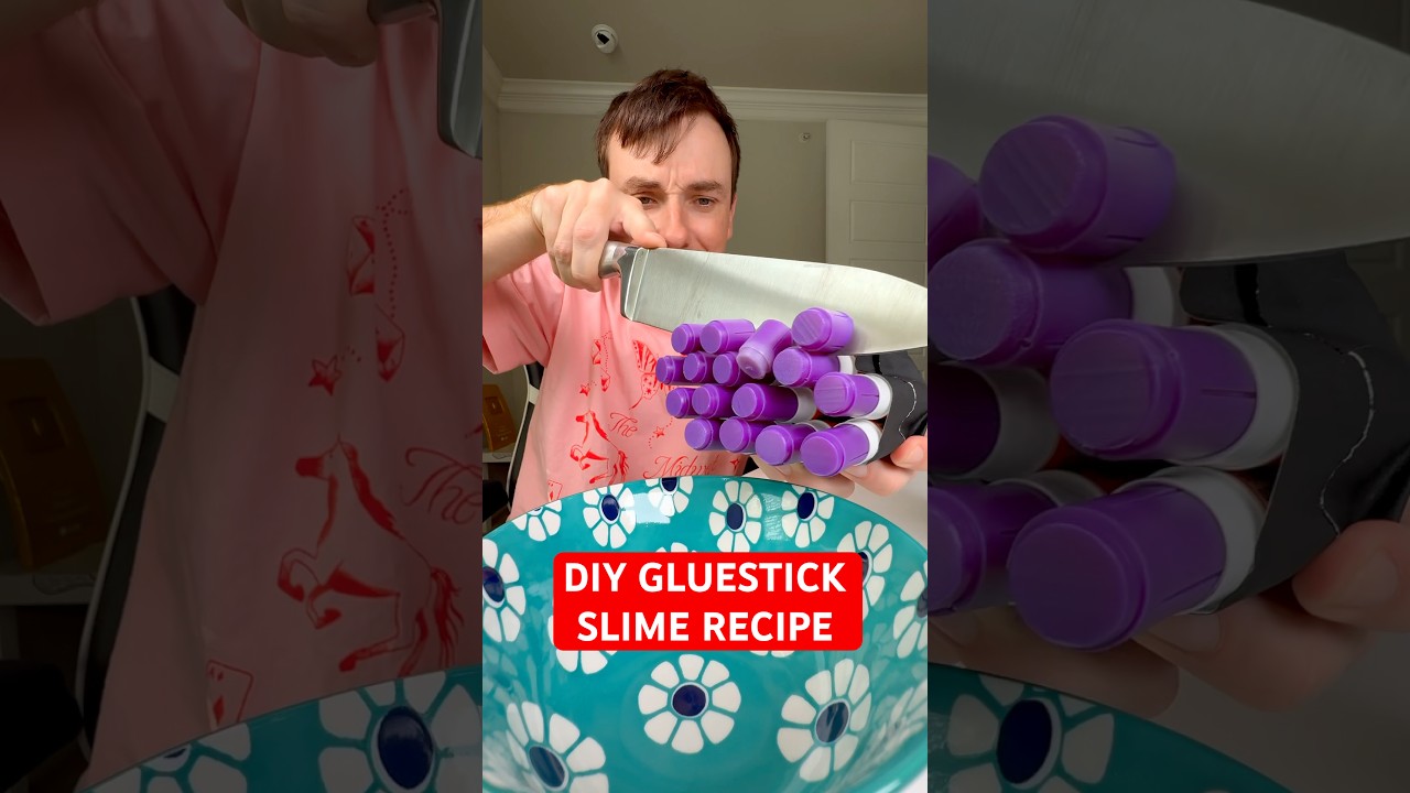 Can I make SLIME with JUST GLUESTICKS?! 🤔👀 DIY NO GLUE SLIME
