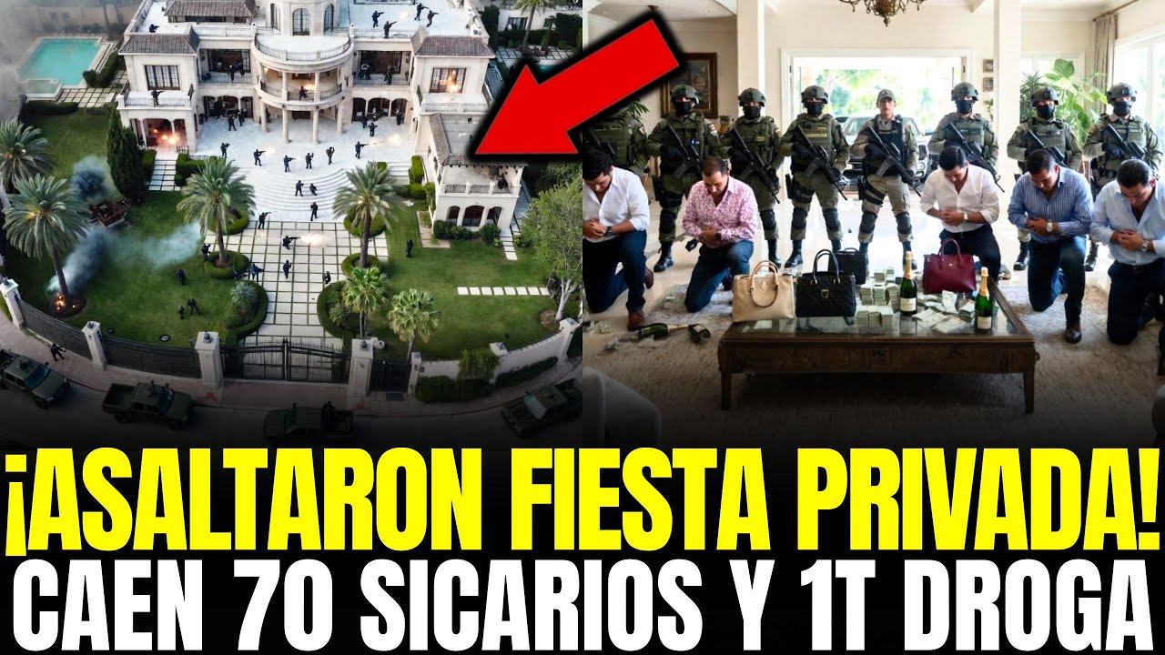&iexcl;MURCI&Eacute;LAGOS ASALTAN FIESTA PRIVADA del CJNG: MUEREN 70 SICARIOS y CATEAN 1 TONELADA de DROGA!