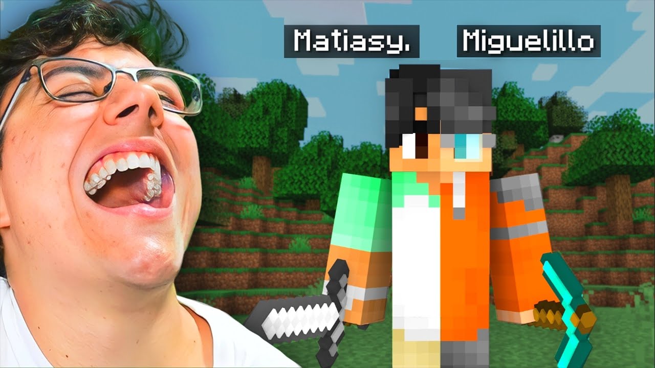 Minecraft pero 2 JUGADORES Controlan 1 PERSONAJE