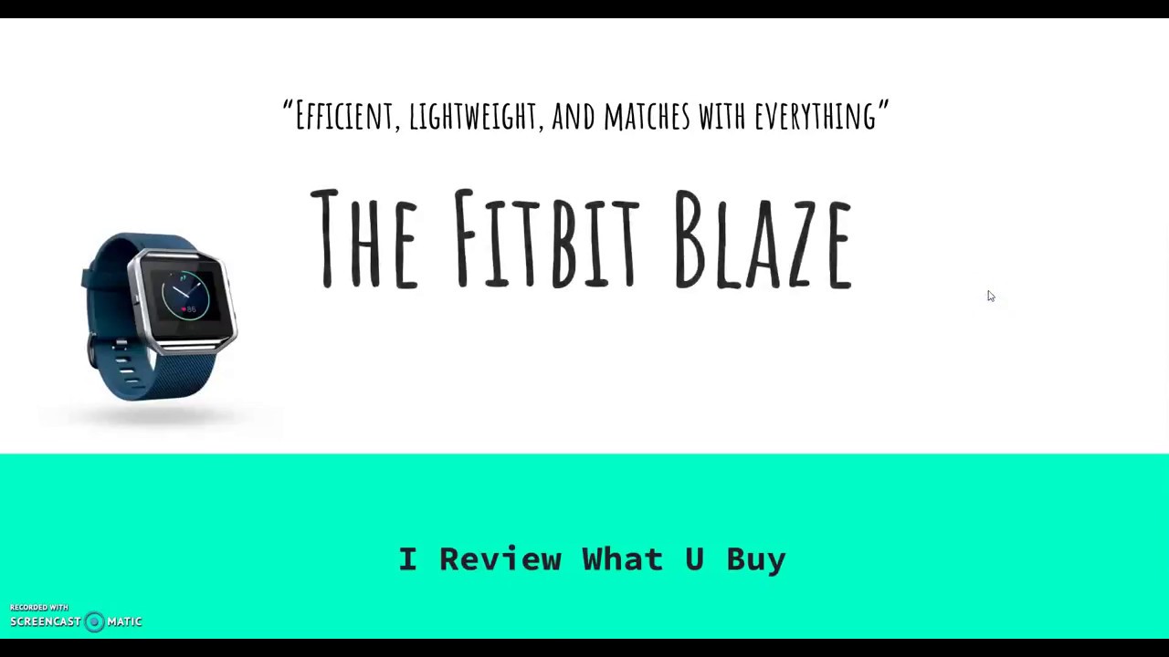 The Fitbit Blaze