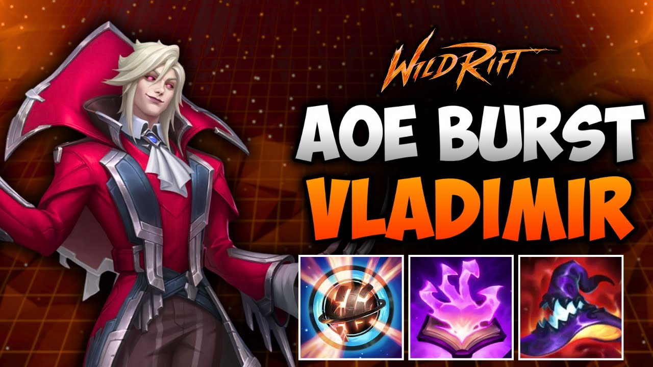Wild Rift: Владимир, взрывной урон по области, одиночные бои с переносчиками