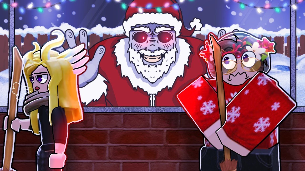 EVIL SANTA is STALKING US! || ROBLOX Midnight Santa Claus