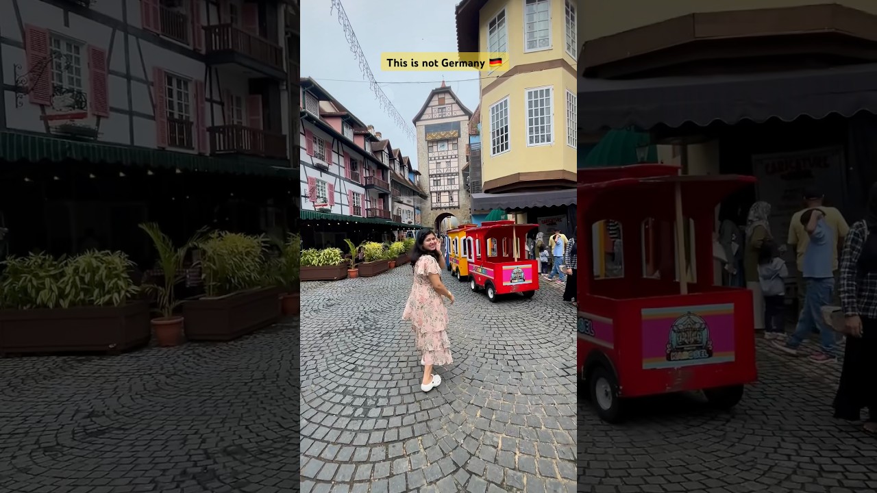 French themed village in Bukit Tinggi, Malaysia 😱🇲🇾 📍Colmar Tropicale, Berjaya Hills✨#malaysia