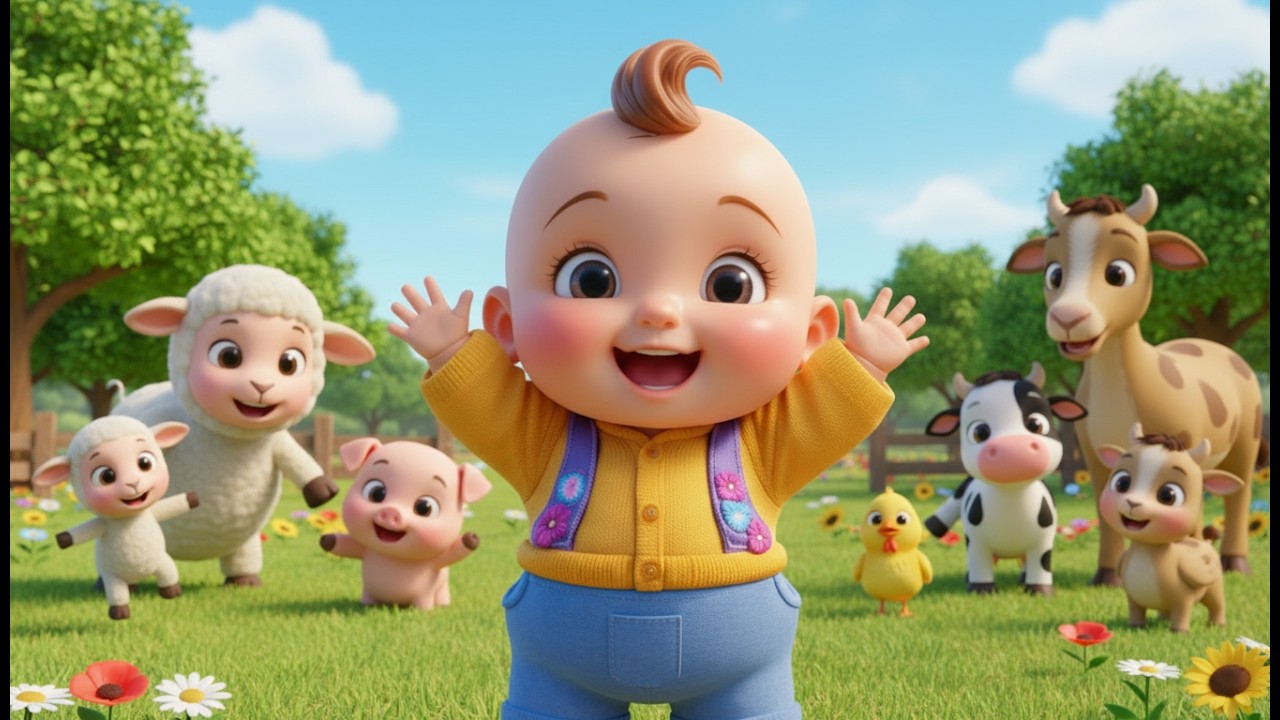 Canción Familiar para Bebés Animales 🐣👨‍👩‍👧‍👦 Canción Infantil Educativa en Español Para Niños