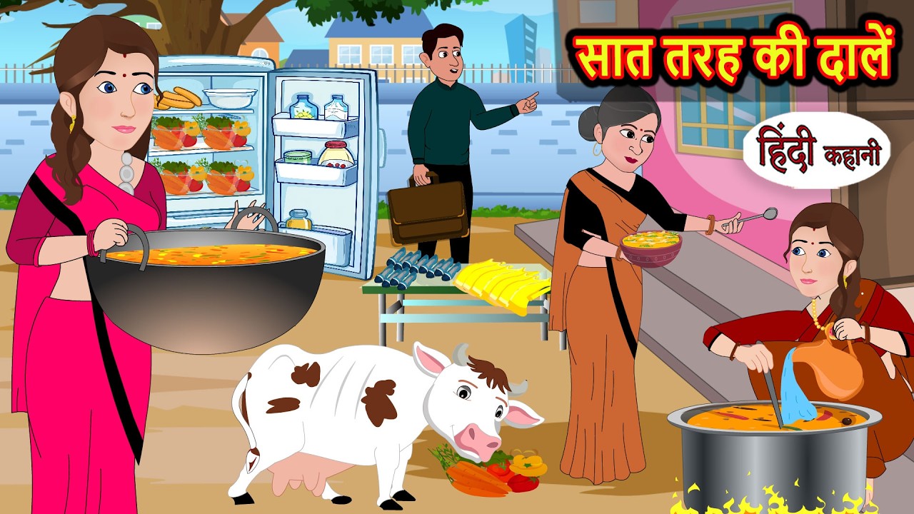 सात तरह की दालें | Bedtime Stories | Moral Story | Fairy Tales | New Kahani | Storytime | Funny