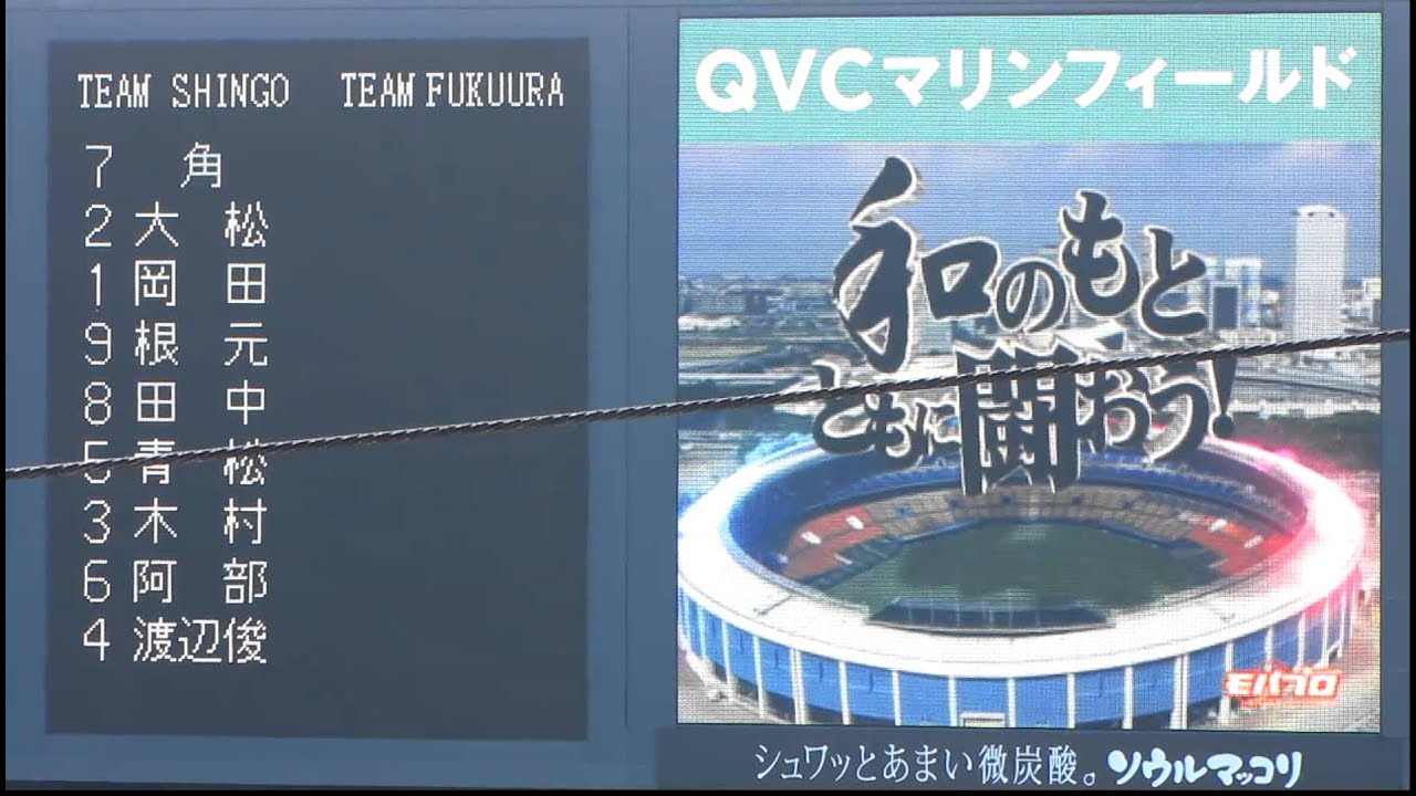 千葉ロッテマリーンズ ファン感謝デー2012 紅白戦 第１試合 スタメン発表