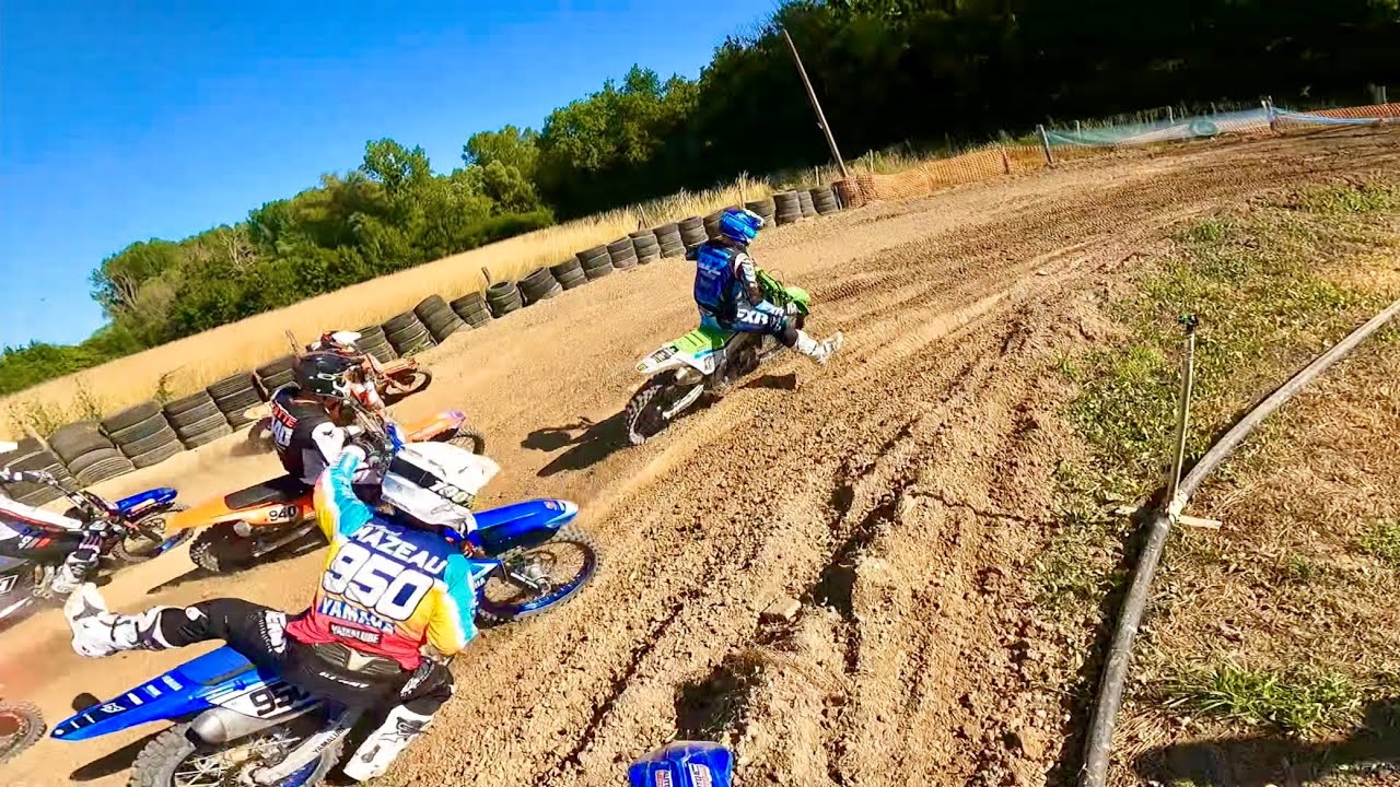 HOLESHOT EN 250?? 🤯🔥Des manches de fou // Course motocross Le Chêne 2025