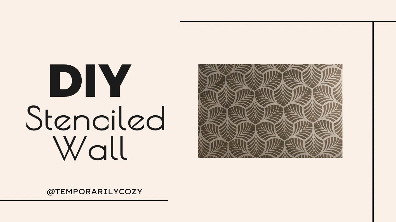 The Best Stenciled Wall | Temporarily Cozy