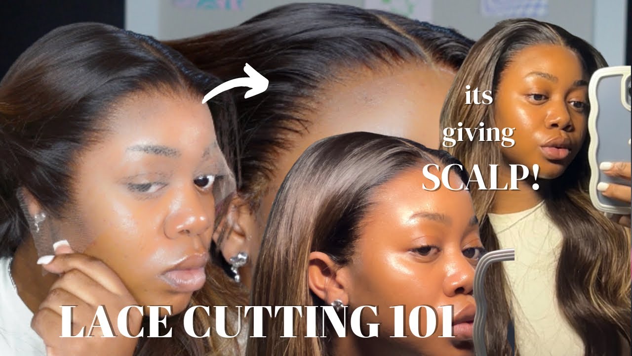 *Detailed* LACE CUTTING TUTORIAL! LEARN HOW TO CUT AROUND YOUR EARS AND HAIRLINE! Ft hair vivi
