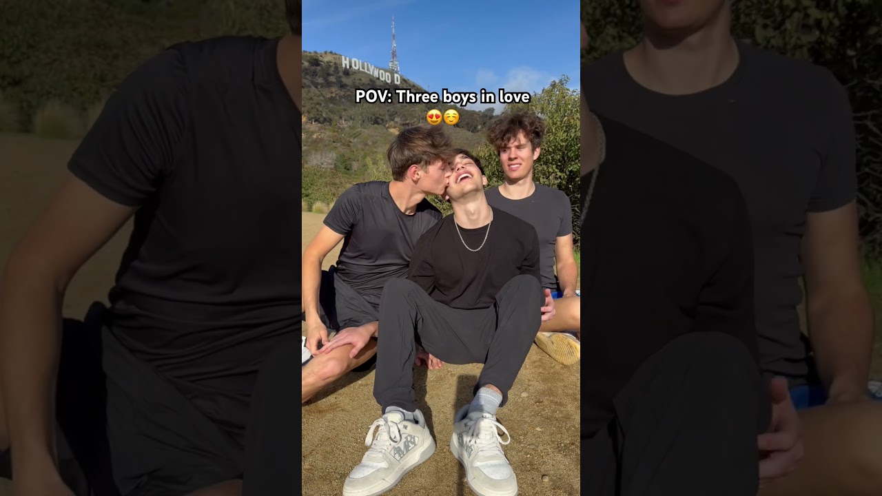 Three boys in love 😍 #boys #love #couple #happiness