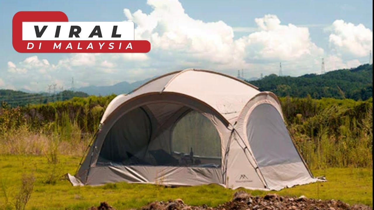 VIRAL?! Dome Shelter Mountainhiker | Khemah dengan Pintu & Jaring