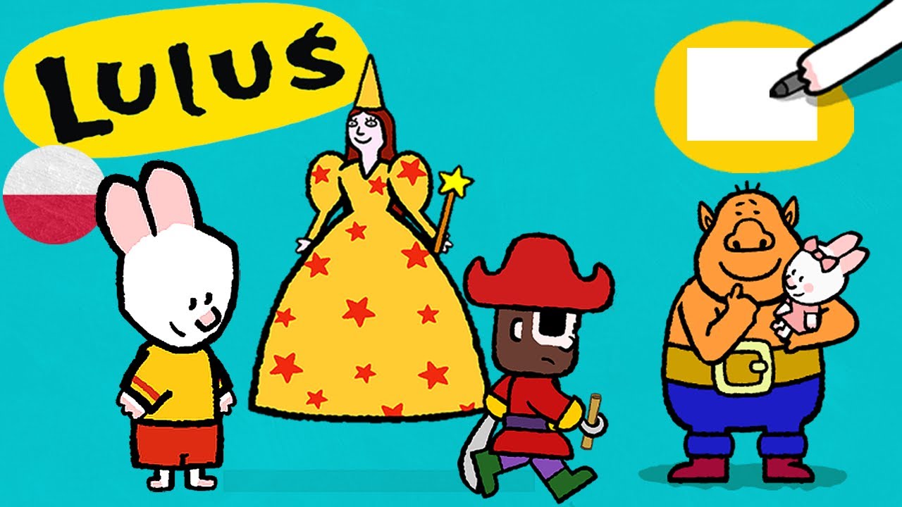 Luluś, narysuj mi 🎨 ✏ Luluś, narysuj bajkowe postacie ✏ Naucz się rysować z Lulusiem ! | ⬇⬇⬇
