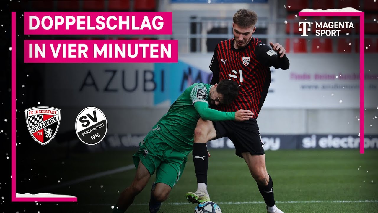 FC Ingolstadt 04 - SV Sandhausen, Highlights mit Live-Kommentar | 3. Liga | MAGENTA SPORT