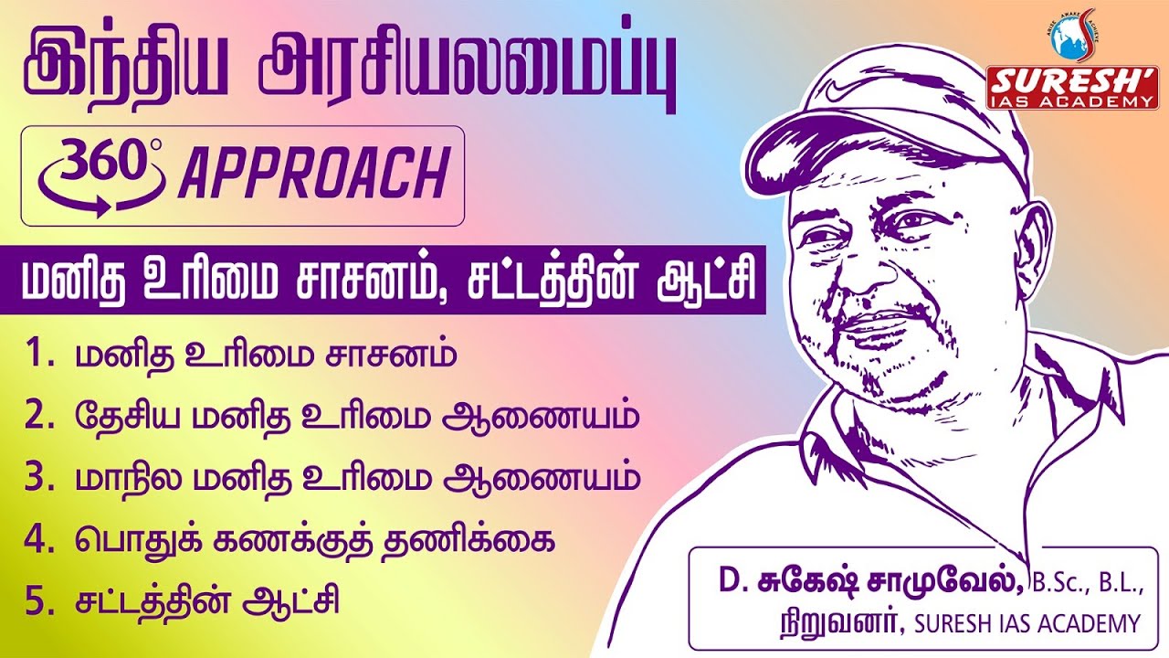 TNPSC | 360°Approach | INDIAN POLITY | Human Rights charter, Rule of law| Tamil | Suresh Ias academy