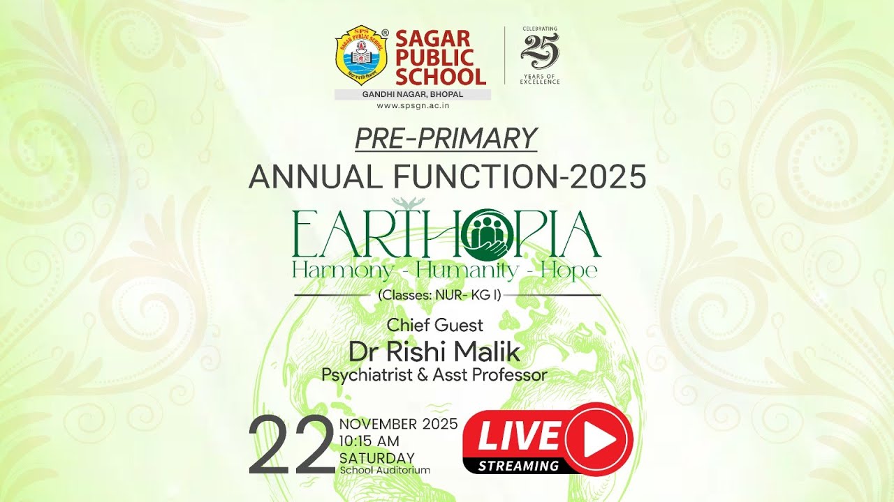“Annual Function 2025: Nursery & KG I Present ‘Earthopia’ at SPS GN”