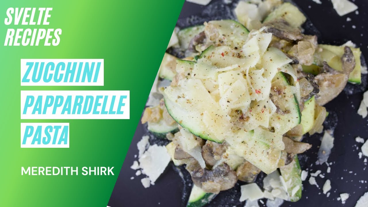 Zucchini Pappardelle Pasta